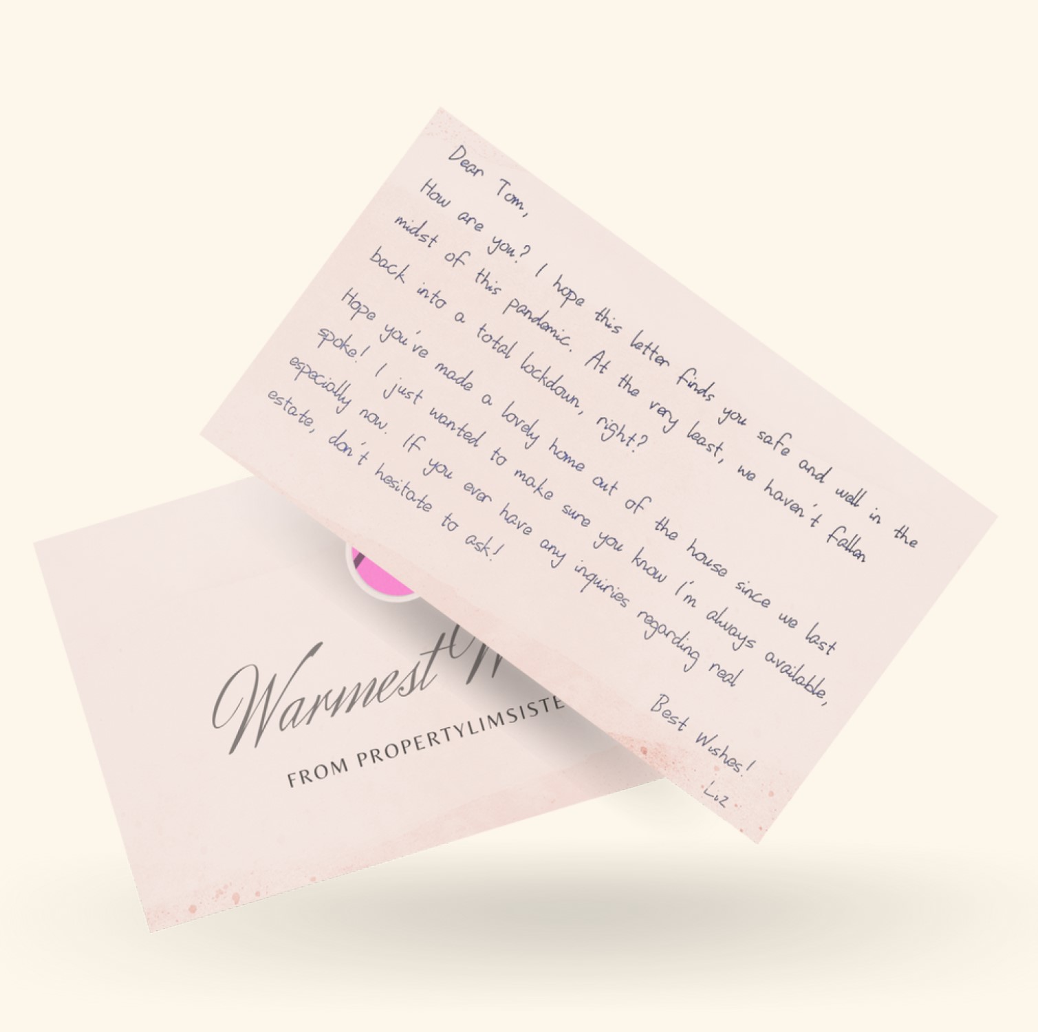 Digitalized Hand Written Appreciation Card